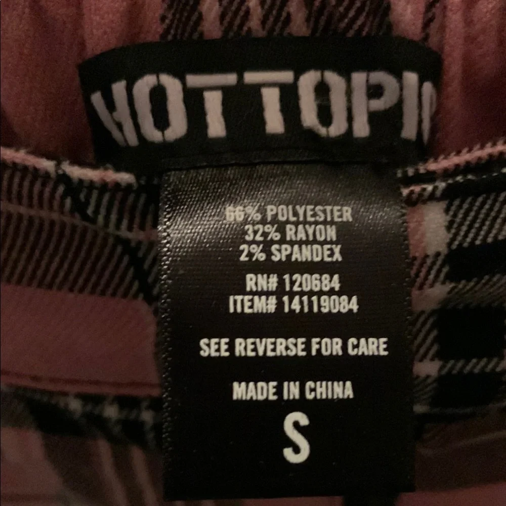 Pink Tartan Pants - Picture 3 of 3